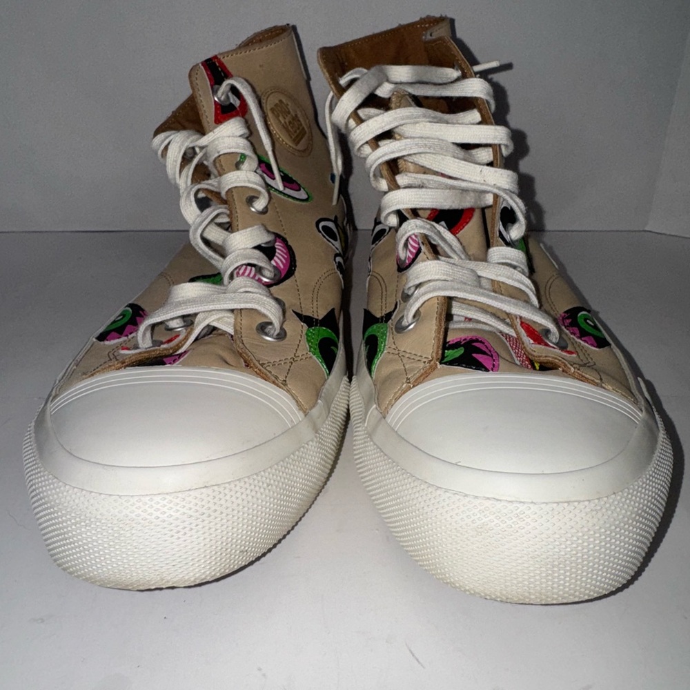 RARE! PRO KEDS ROYAL HI HIGH TOP STITCHED EYES SNEAKER MEN'S SZ 12
